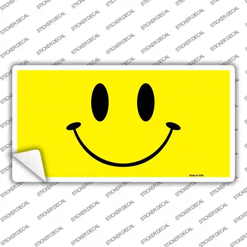 LP-4195s-XL Happy Face Novelty Sticker Decal - Extra Large