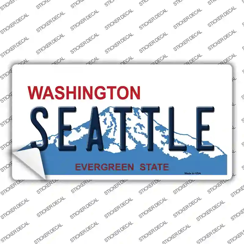 LP-4205s-S Seattle Washington Novelty Sticker Decal - Small