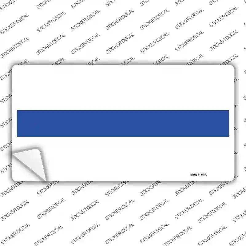 LP-4219s-XL Thin Blue Line White Novelty Sticker Decal - Extra Large