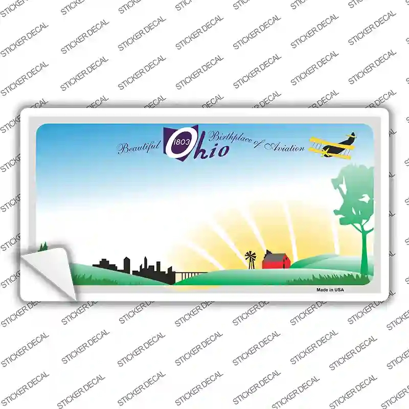 LP-4220s-XL Ohio State Blank Background Novelty Sticker Decal - Extra Large