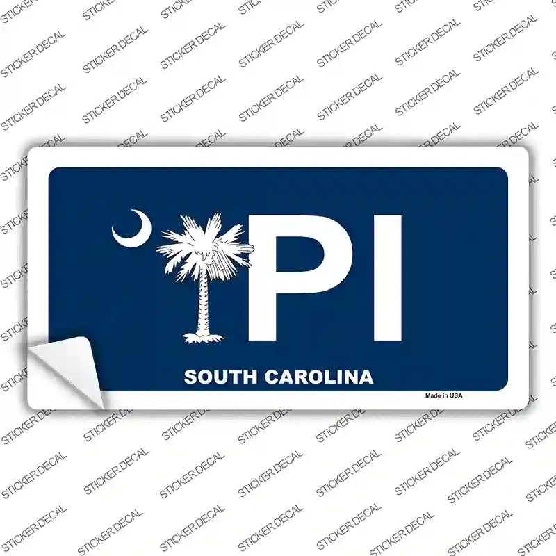 LP-5332s-XL PI South Carolina Novelty Sticker Decal - Extra Large