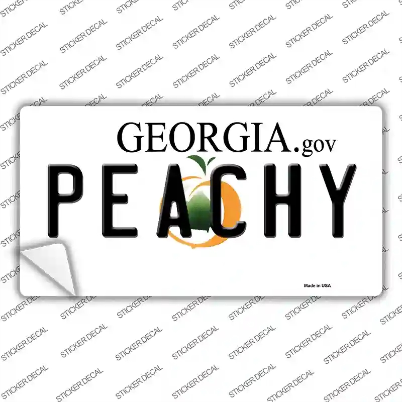 LP-6174s-L Peachy Georgia Novelty Sticker Decal - Large