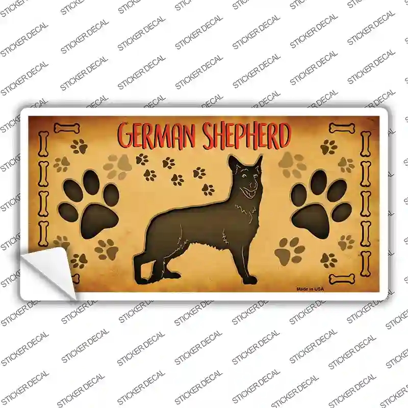 LP-10446s-S German Shepherd Novelty Sticker Decal - Small