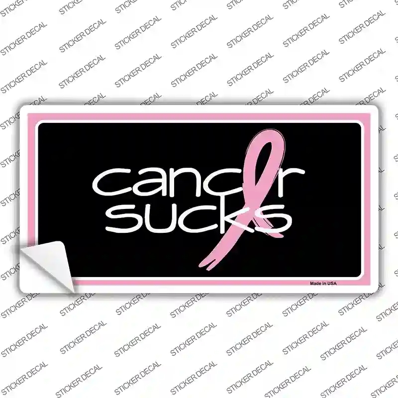LP-5111s-L Cancer Sucks Novelty Sticker Decal - Large