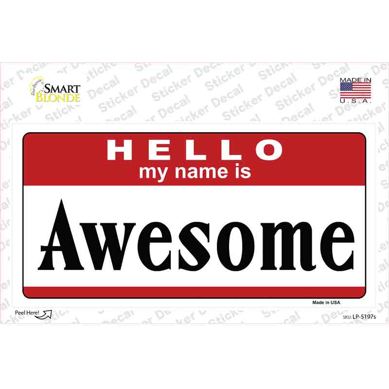 LP-5197s-M Awesome Novelty Sticker Decal - Medium