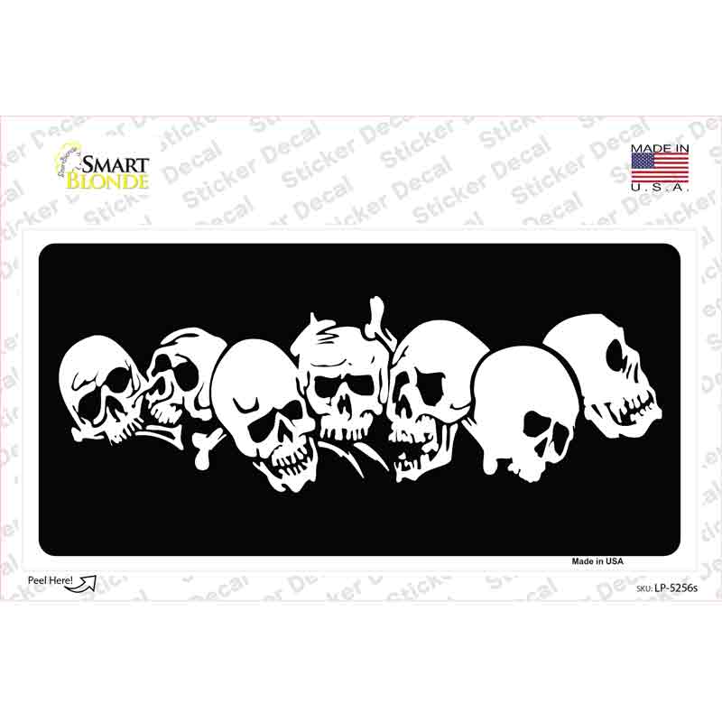 LP-5256s-M Skulls Novelty Sticker Decal - Medium