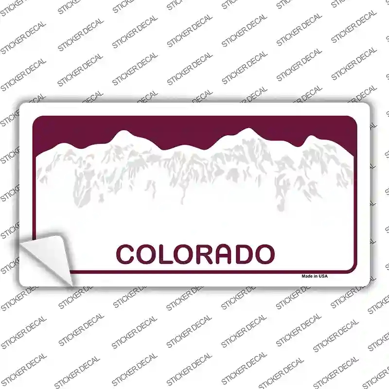 LP-5330s-L Colorado State Blank Novelty Sticker Decal - Large