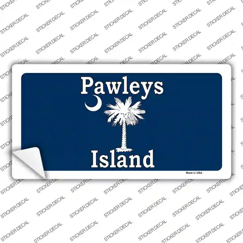 LP-5336s-S Pawleys Island Blue Novelty Sticker Decal - Small