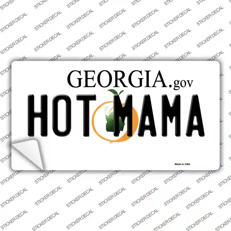 LP-6135s-L Hot Mama Georgia Novelty Sticker Decal - Large