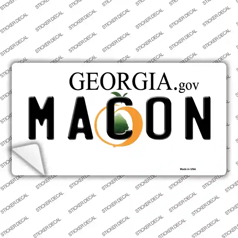 LP-6145s-XL Macon Georgia Novelty Sticker Decal - Extra Large