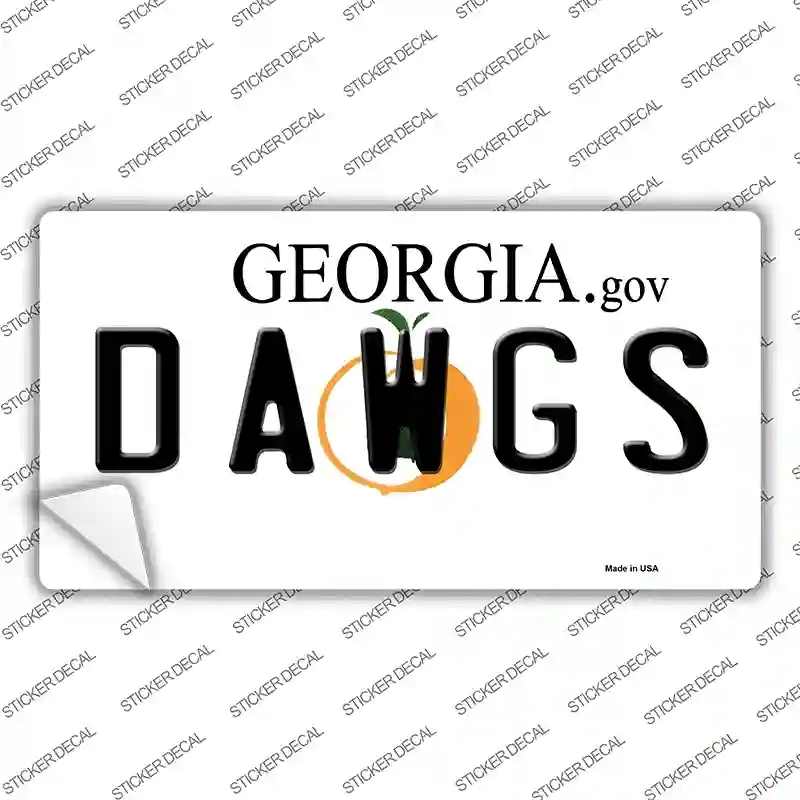 LP-6146s-XL Dawgs Georgia Novelty Sticker Decal - Extra Large