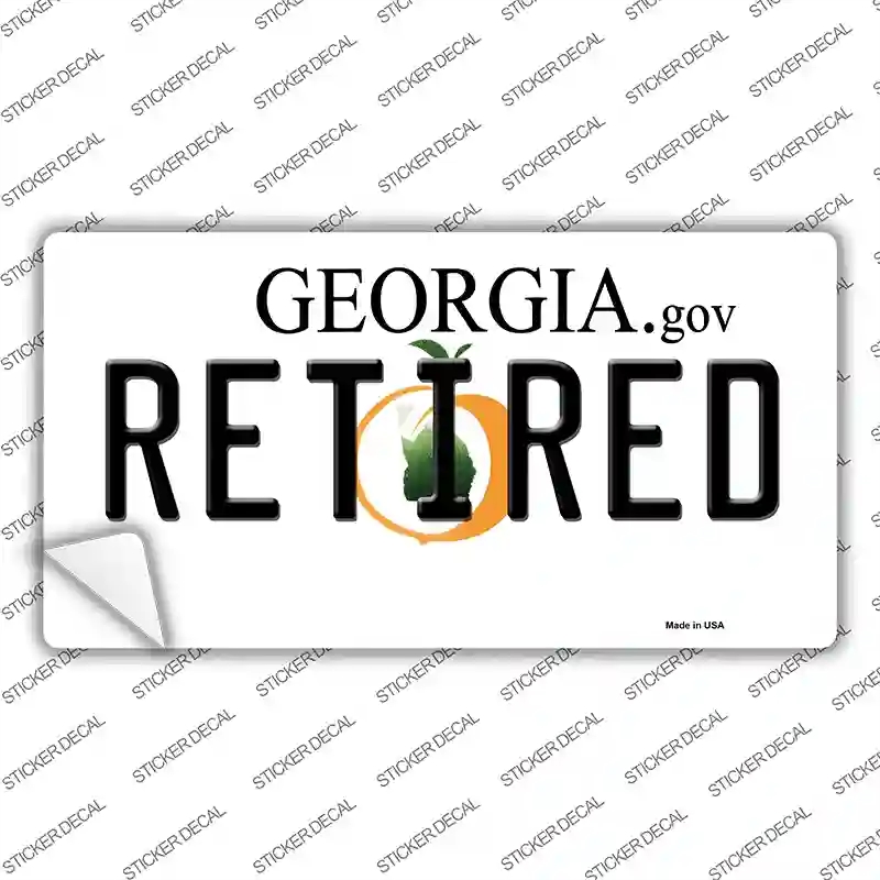 LP-6152s-L Retired Georgia Novelty Sticker Decal - Large