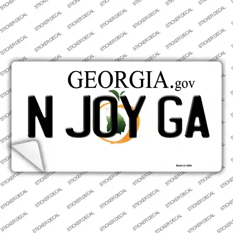 LP-6155s-XL N Joy Ga Georgia Novelty Sticker Decal - Extra Large