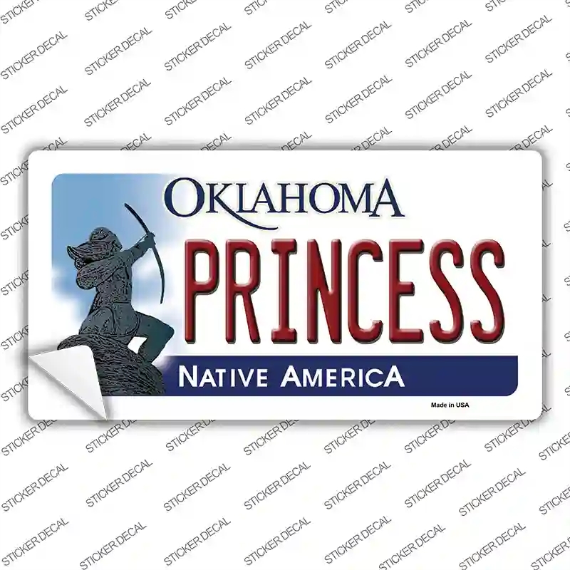 LP-6231s-S Princess Oklahoma Novelty Sticker Decal - Small