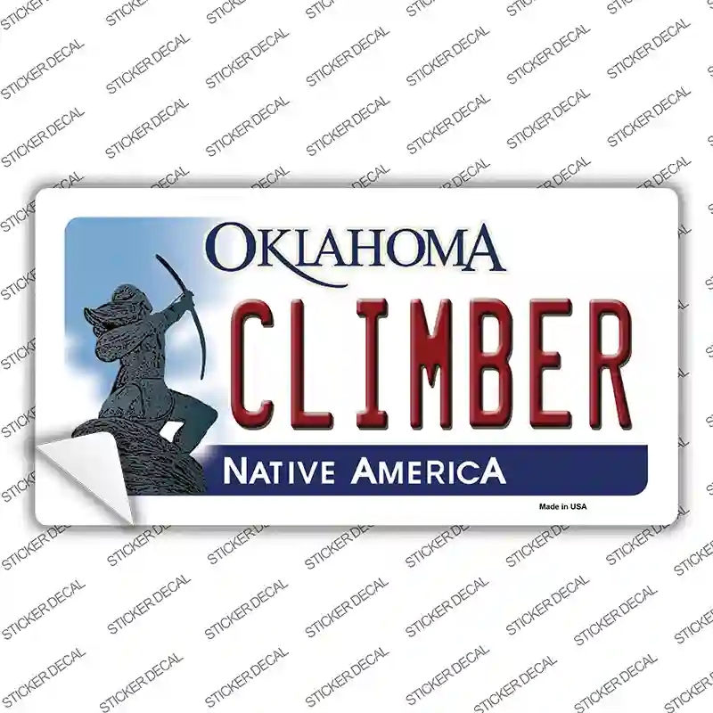 LP-6246s-S Climber Oklahoma Novelty Sticker Decal - Small