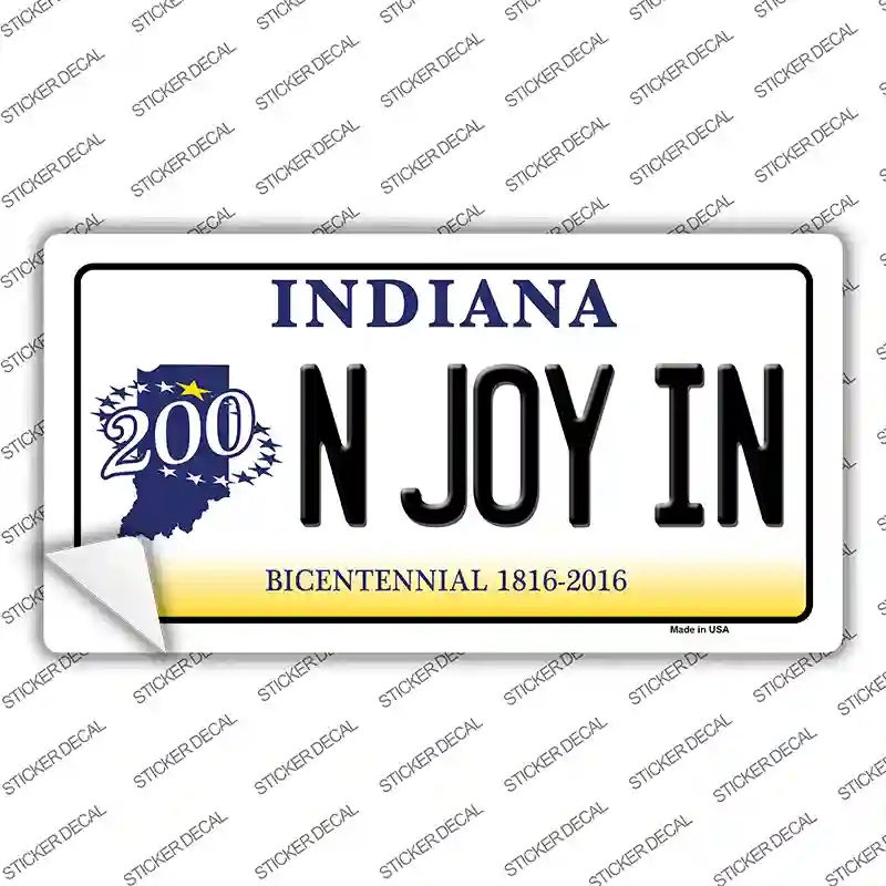 LP-6389s-S N Joy Indiana Novelty Sticker Decal - Small