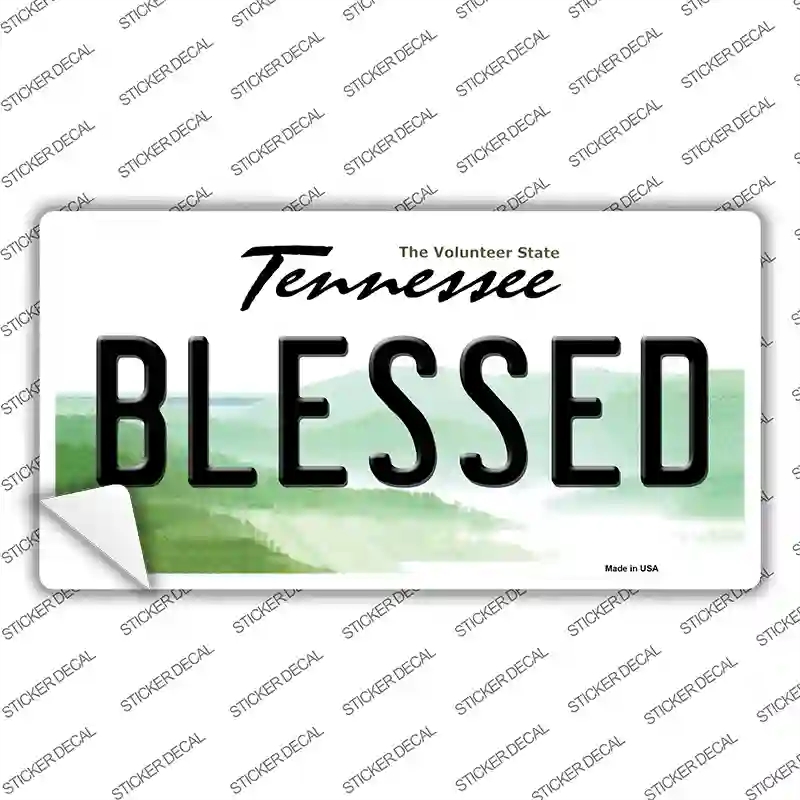LP-6431s-S Blessed Tennessee Novelty Sticker Decal - Small