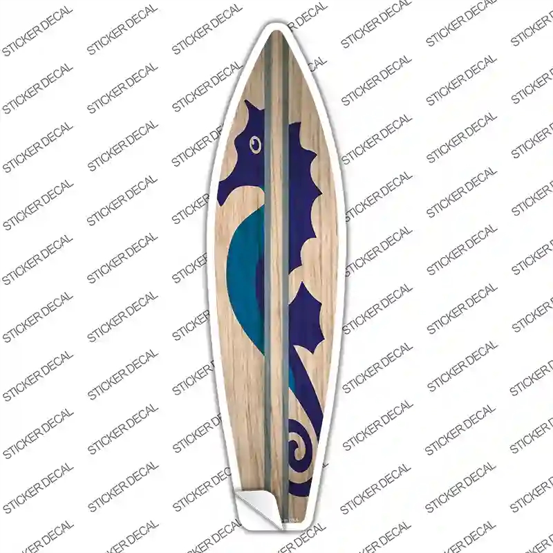 SB-376s-S Seahorse Novelty Surfboard Sticker Decal - Small