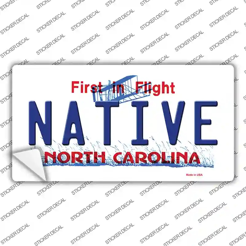LP-6486s-L Native North Carolina Novelty Sticker Decal - Large