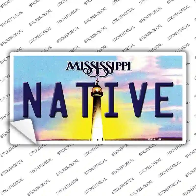 LP-6578s-XL Native Mississippi Novelty Sticker Decal - Extra Large