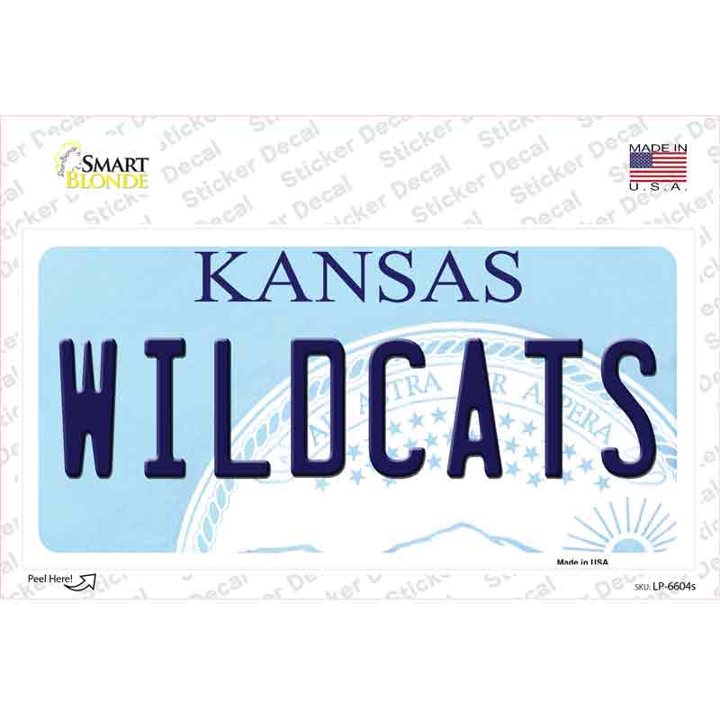 LP-6604s-M Wildcats Kansas Novelty Sticker Decal - Medium