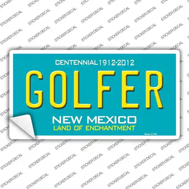 LP-6677s-XL Golfer   Mexico Novelty Sticker Decal - Extra Large
