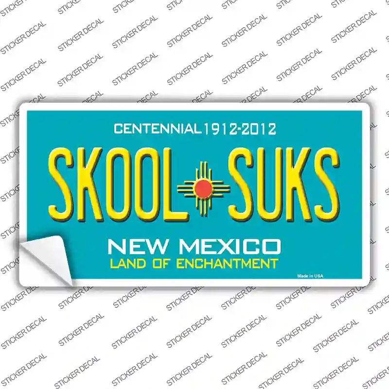 LP-6686s-S Skool Suks   Mexico Novelty Sticker Decal - Small