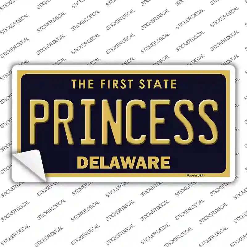 LP-6728s-XL Princess Delaware Novelty Sticker Decal - Extra Large