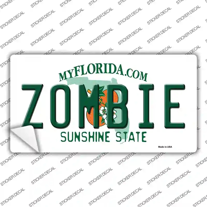 LP-6746s-L Zombie Florida Novelty Sticker Decal - Large