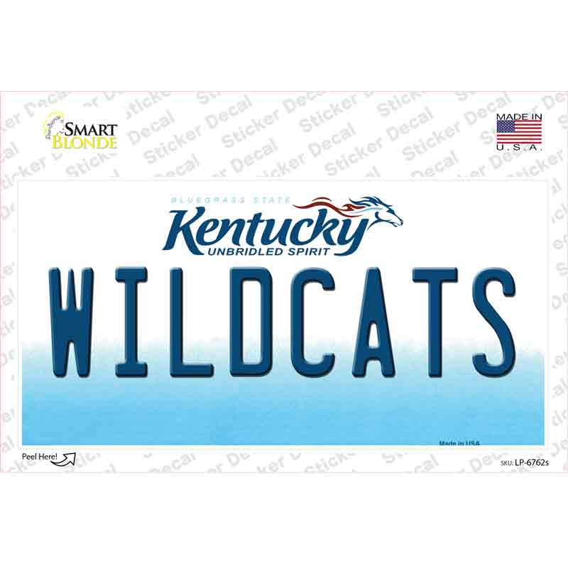 LP-6762s-M Wildcats Kentucky Novelty Sticker Decal - Medium