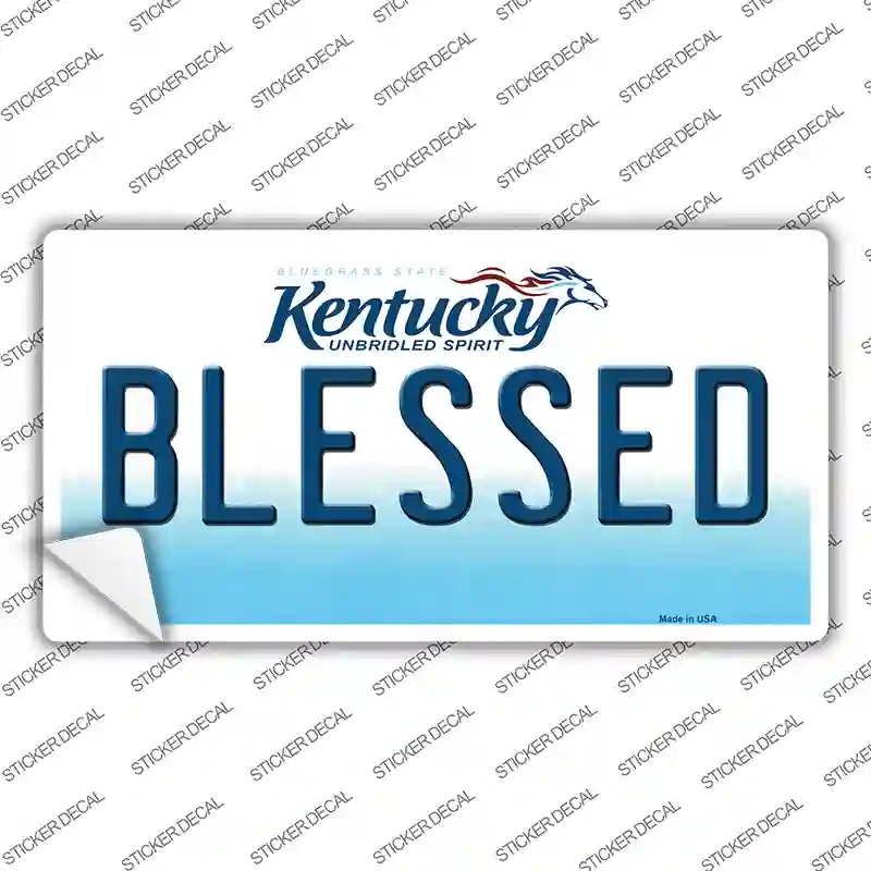 LP-6772s-S Blessed Kentucky Novelty Sticker Decal - Small