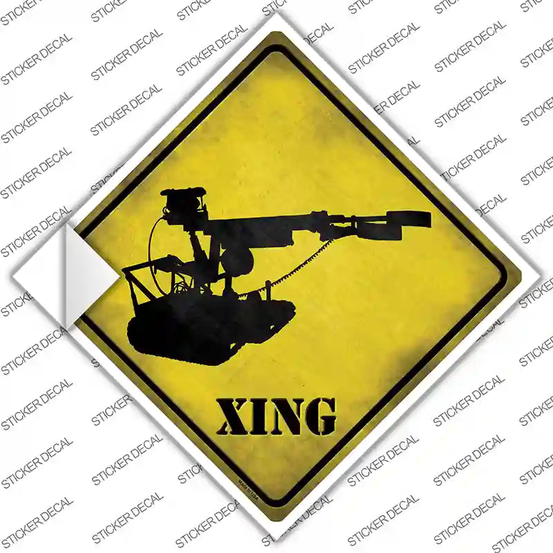 CX-179s-L Robotic Bomb Disposal Unit Xing Novelty Diamond Sticker Decal - Large