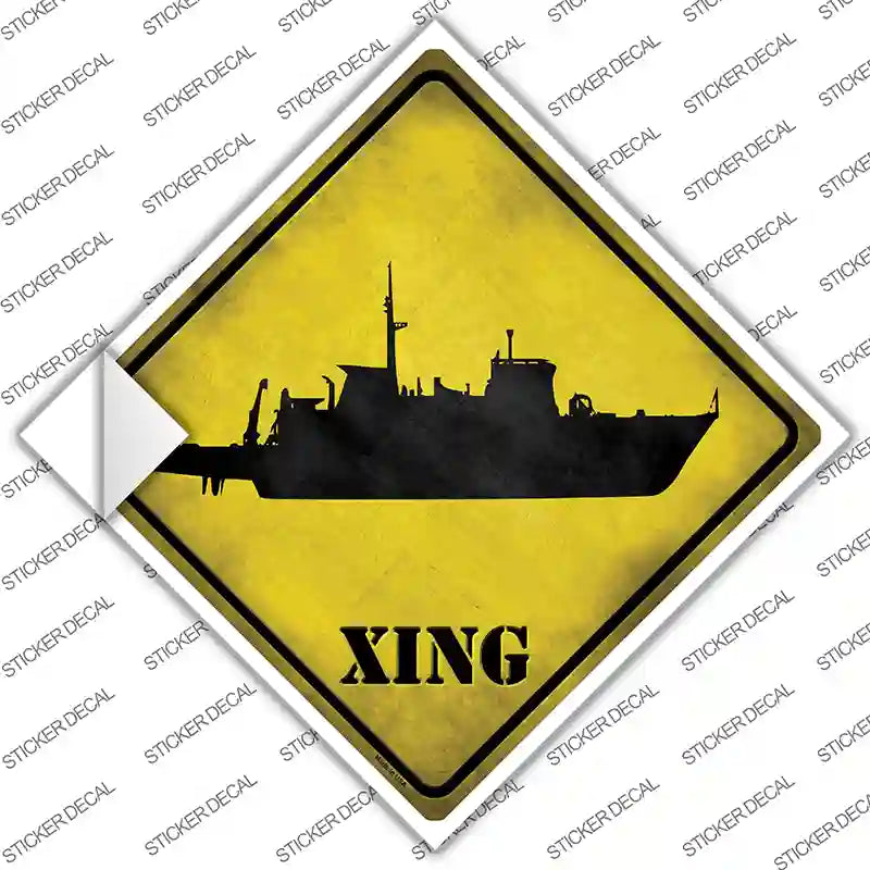 CX-180s-L Destroyer Xing Novelty Diamond Sticker Decal - Large