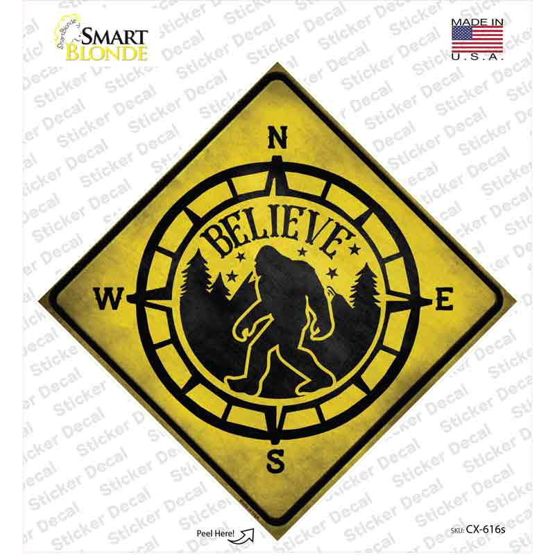 CX-616s-M American Sign Language Novelty Diamond Sticker Decal - Medium