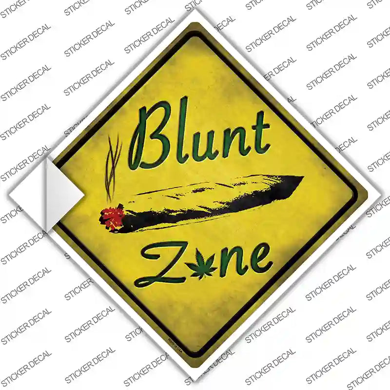 CX-634s-S Blunt Zone Novelty Diamond Sticker Decal - Small
