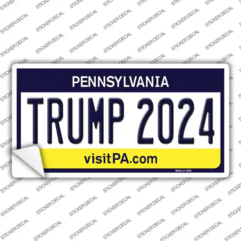 LP-12251s-S Trump 2024 Pennsylvania Novelty Sticker Decal - Small