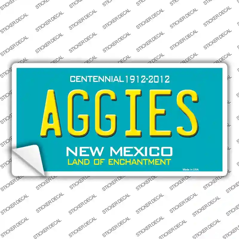 LP-6675s-S Aggies   Mexico Novelty Sticker Decal - Small