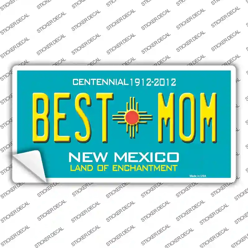 LP-6692s-S Best Mom Teal   Mexico Novelty Sticker Decal - Small