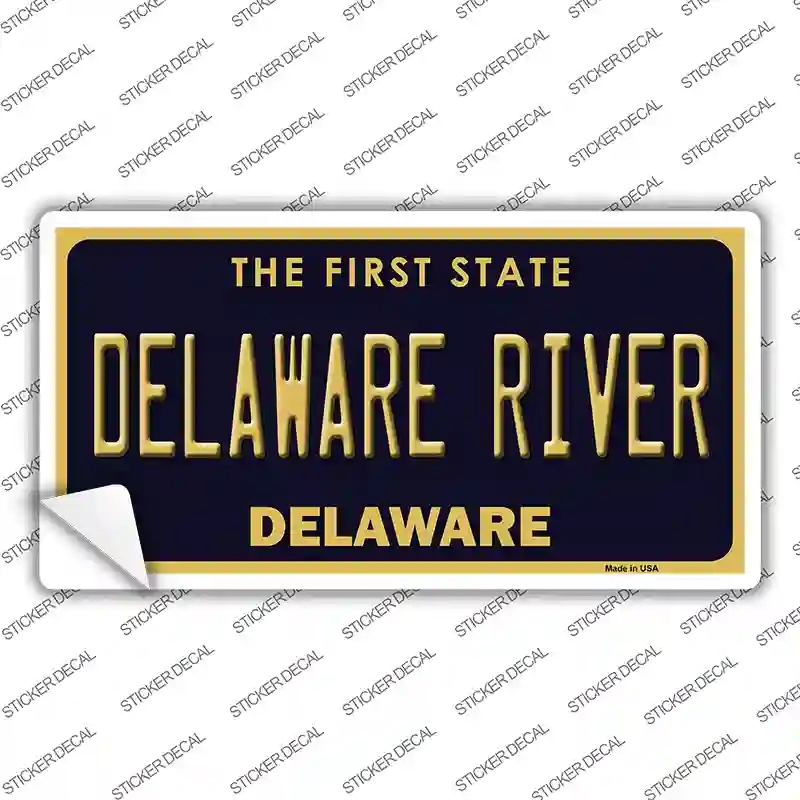 LP-6709s-L Delaware River Novelty Sticker Decal - Large