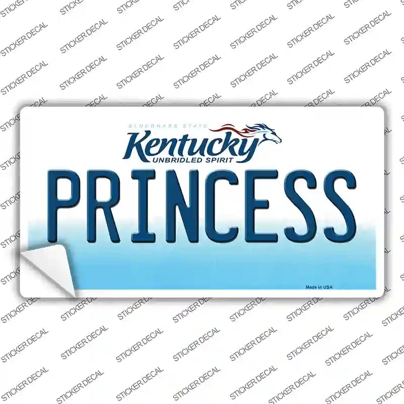 LP-6784s-L Princess Kentucky Novelty Sticker Decal - Large