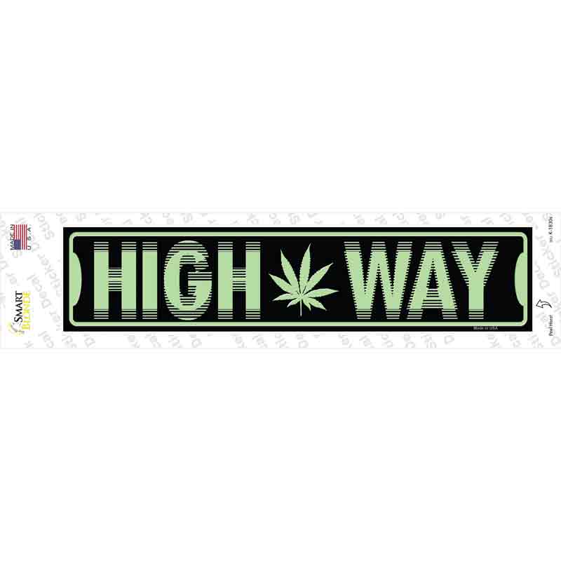 K-1830s-M High Way Novelty Narrow Sticker Decal - Medium