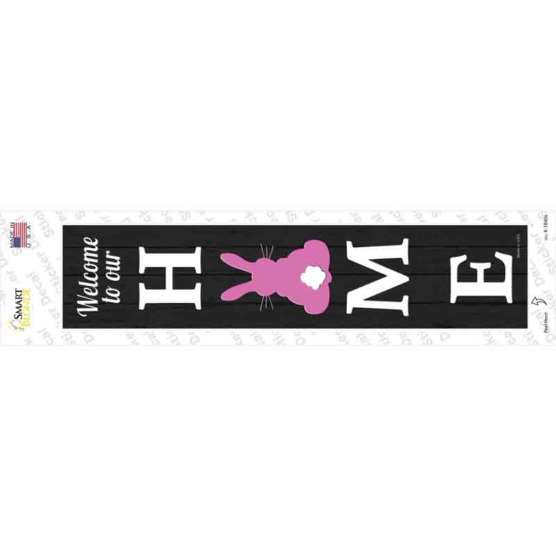 K-1840s-M Home Bunny Novelty Narrow Sticker Decal - Medium