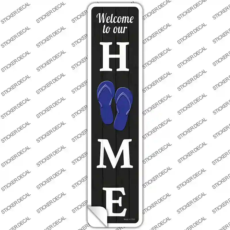 K-1844s-XL Home Flip Flops Novelty Narrow Sticker Decal - Extra Large