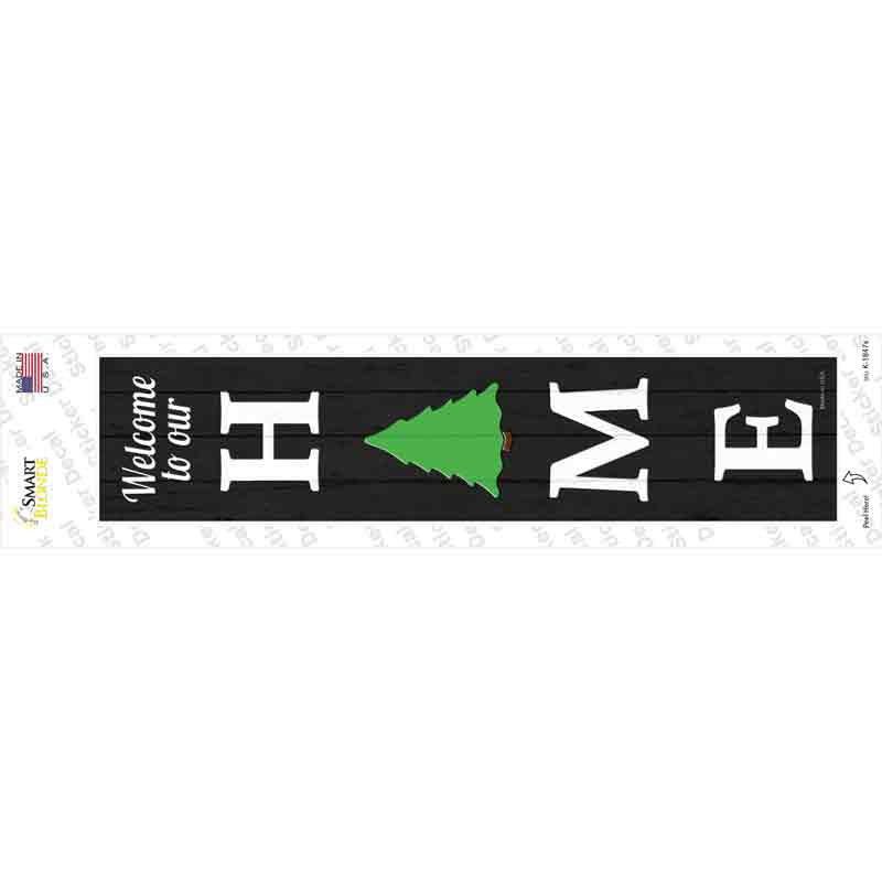 K-1847s-M Home Christmas Tree Novelty Narrow Sticker Decal - Medium
