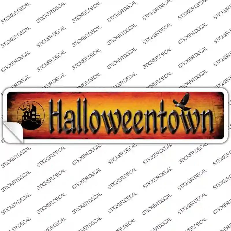 K-492s-S Halloweentown Novelty Narrow Sticker Decal - Small