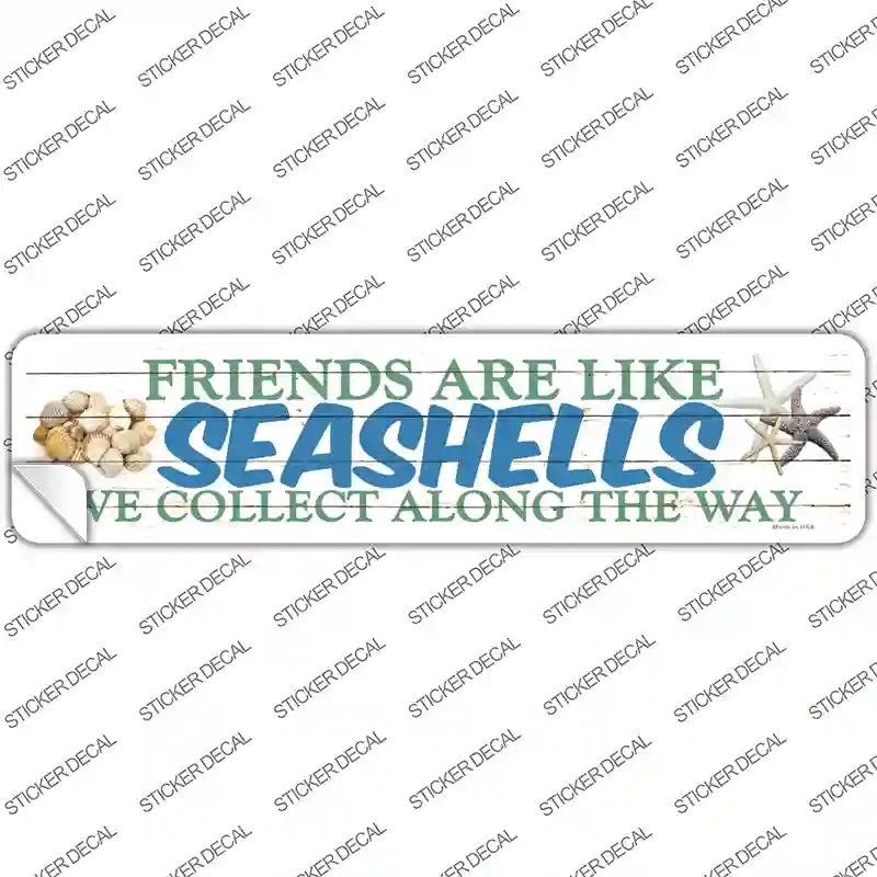 K-540s-XL Seashells Novelty Narrow Sticker Decal - Extra Large