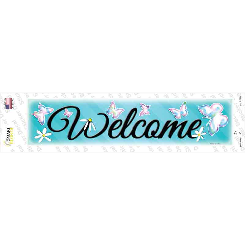 K-731s-M Welcome Novelty Narrow Sticker Decal - Medium