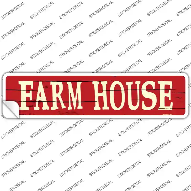 K-803s-S Farm House Novelty Narrow Sticker Decal - Small