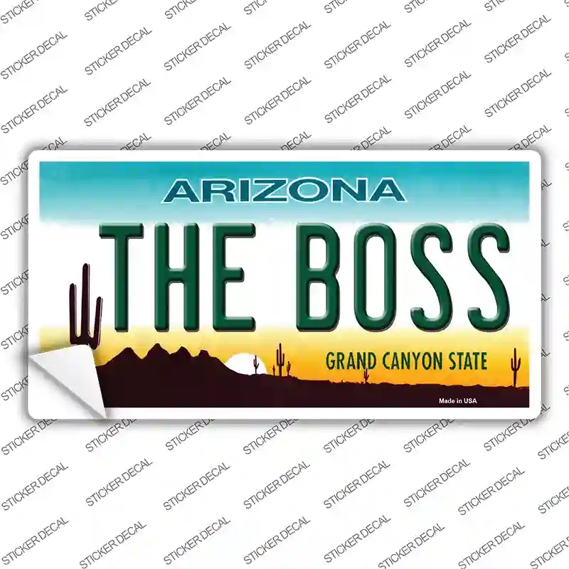 LP-1078s-S The Boss Arizona Novelty Sticker Decal - Small
