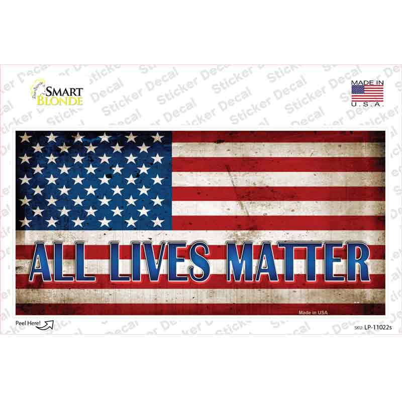 LP-11022s-M All Lives Matter Novelty Sticker Decal - Medium